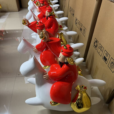 buy Fiberglass God Of Wealth Frp Sculpture Indoor Business Decor Ornament online manufacture