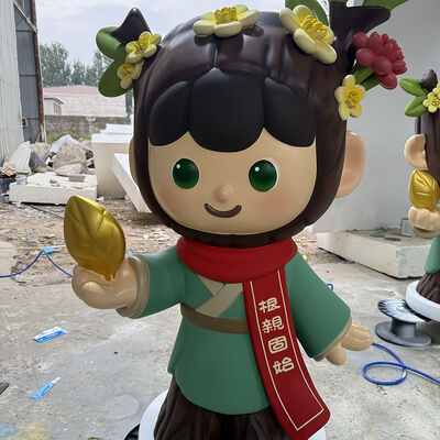 buy FRP Cartoon Character Sculpture Fiberglass Traditional Style Doll Statue Park Display Decor online manufacture