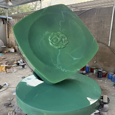 buy Giant FRP Statues Cream Jar Sculpture Oversized Skincare Container Model online manufacture