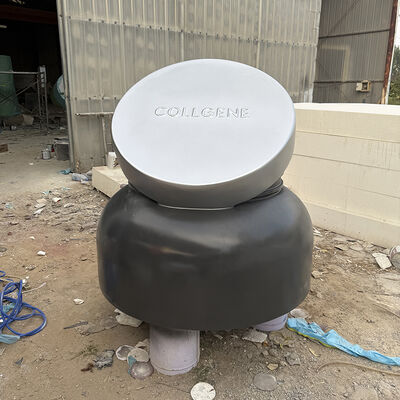 buy Giant FRP Cosmetic Jar Art Installation Sculpture Fiberglass Oversized Cream Container Model online manufacture