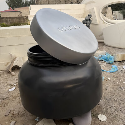 buy Fiberglass Oversized Facial Cream Jar Frp Sculpture Skincare Product Sculpture Shopping Mall Exhibition Decor online manufacture