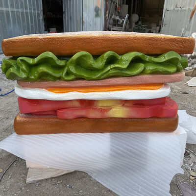 buy FRP Simulated Sandwich Sculpture Fiberglass Giant Food Landscape Prop online manufacture