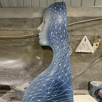 buy Modern Abstract Figure Sculpture Fiberglass Art FRP Statues Lobby Gallery Decor online manufacture