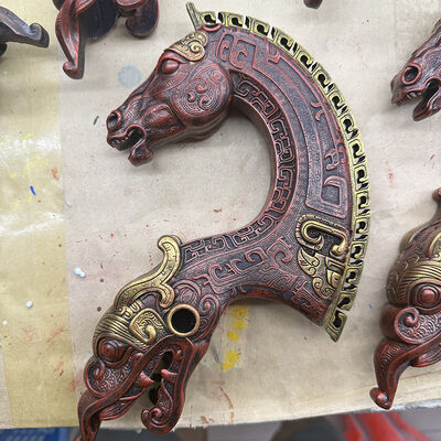 buy 3D Printing Bronze Horse Head Sculpture Morin Khuur Sculpture online manufacture