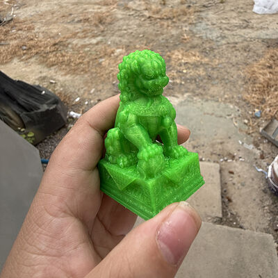 buy Chinese Guardian Lion 3D Printing Statues Imitation Jade Lion Statue online manufacture