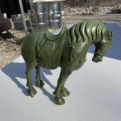 buy 3D Printing Chinese Tang Horse Sculpture Glossy Green Vintage Horse Ornament Statue online manufacture