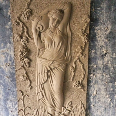 buy European Lady Grape sandstone statues for sale Harvest Relief Wall Panel online manufacture