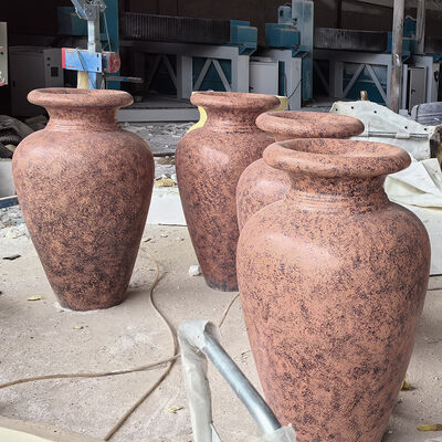 buy Large Antique Red Terracotta Sandstone Sculpture Garden Pot Planter online manufacture