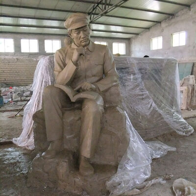 buy Clay Mold Bronze Statues Revolutionary Soldier Sitting Figure Prototype online manufacture