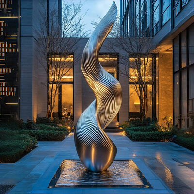 buy Hollow Large Abstract Metal Sculpture Garden Landscape Artwork Product Introduction Anti Rust online manufacture