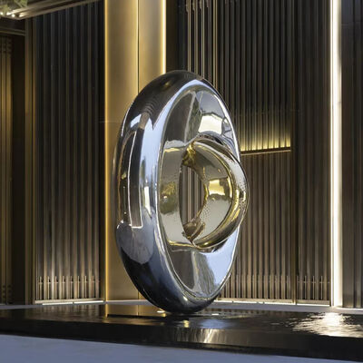 buy Fluid Mirror Abstract Stainless Steel Sculpture Outdoor Architectural Decor Statue online manufacture