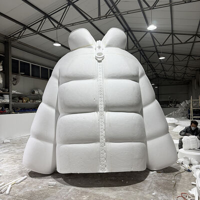buy FRP Giant Down Jacket Landscape Sculpture Commercial Display Prop online manufacture