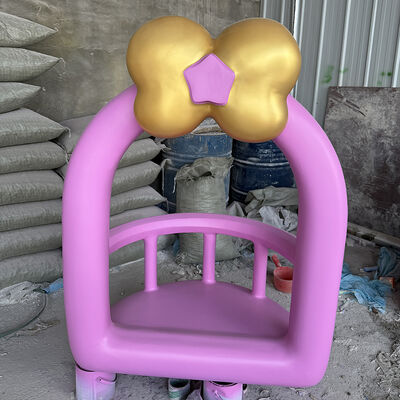 buy Amusement Park Outdoor Landscape Sculptures Cartoon Bow Kids Photo Chair Prop online manufacture