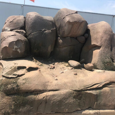 buy Rain Proof Garden Sculpture FRP Simulated Rockery Landscape Ornament online manufacture