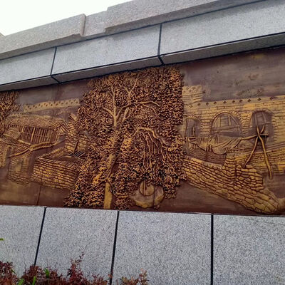 buy Outdoor Landscape Garden Wall Mural Sculpture Carved  Antique Painting online manufacture