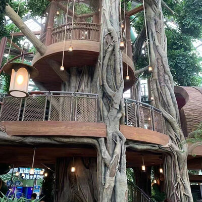 buy Custom FRP Simulation Tree House Garden Sculpture Landscape Installation online manufacture