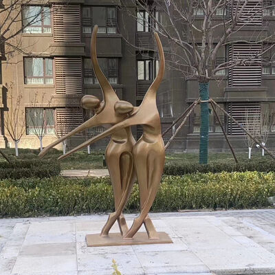 buy Abstract Garden Sculpture Double Dancer Figure Statue FRP With Steel Inner Frame online manufacture